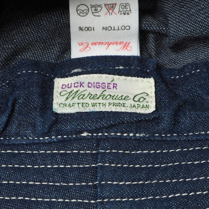 Warehouse & Co. Lot 5200 - Denim Army Hat - Indigo Denim - Image 8