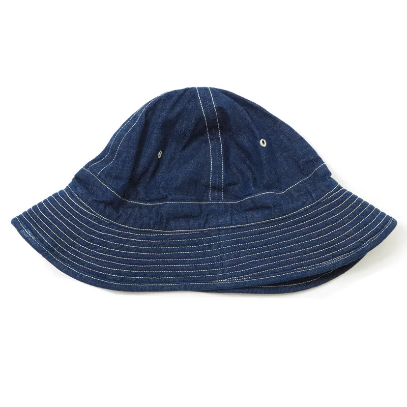 Warehouse & Co. Lot 5200 - Denim Army Hat - Indigo Denim - Image 9