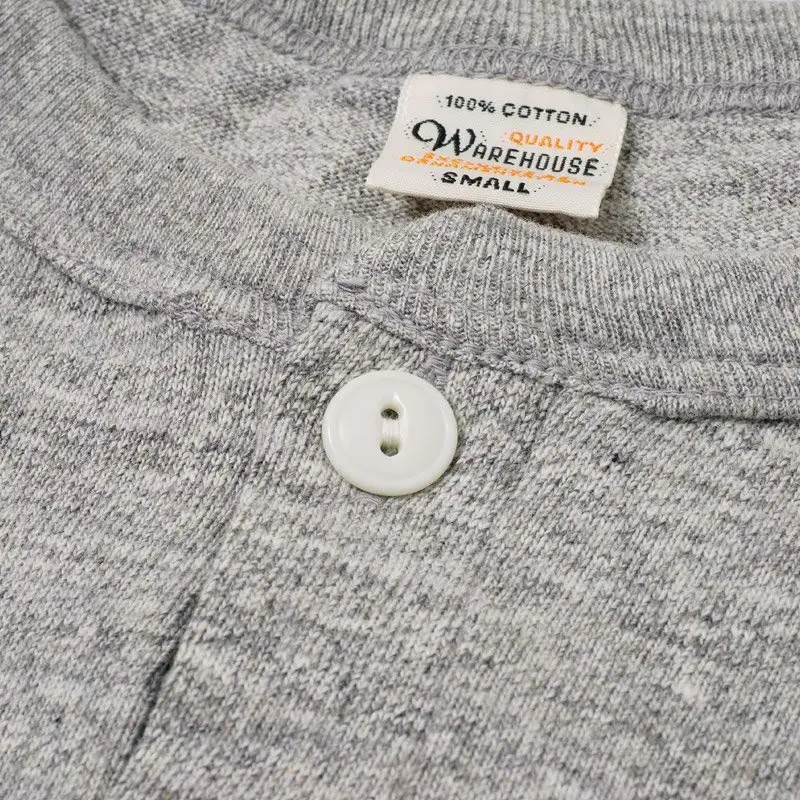 Warehouse & Co. Lot 5907 - Long Sleeve Henley Neck - Off White - Image 10