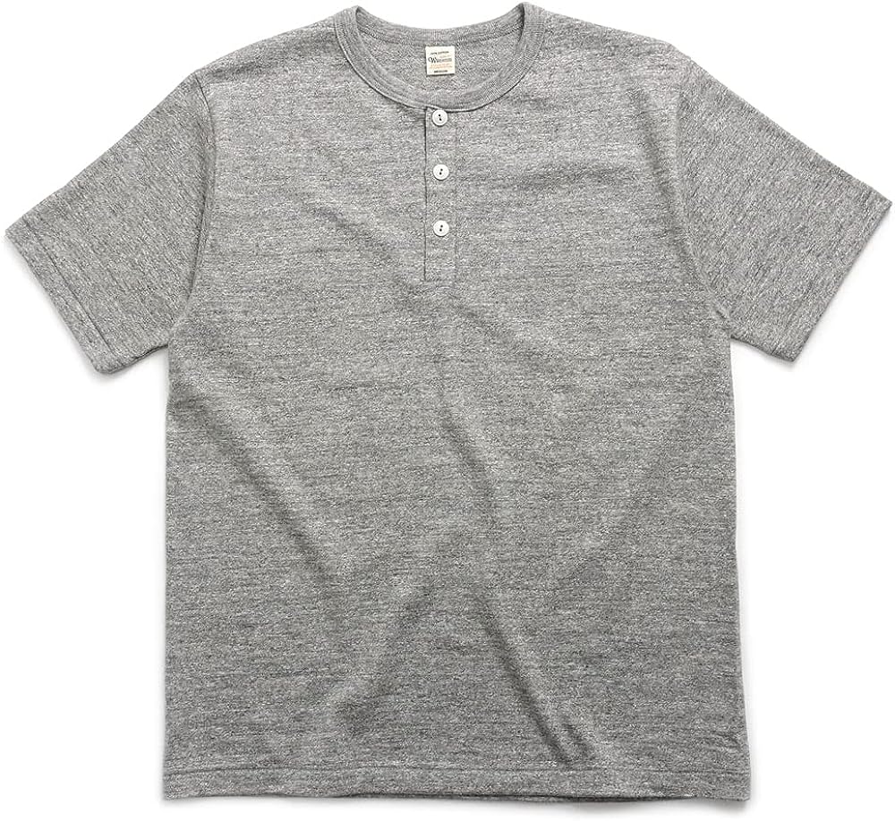 Warehouse & Co. Lot 4601 Henley Neck T - Heather Grey