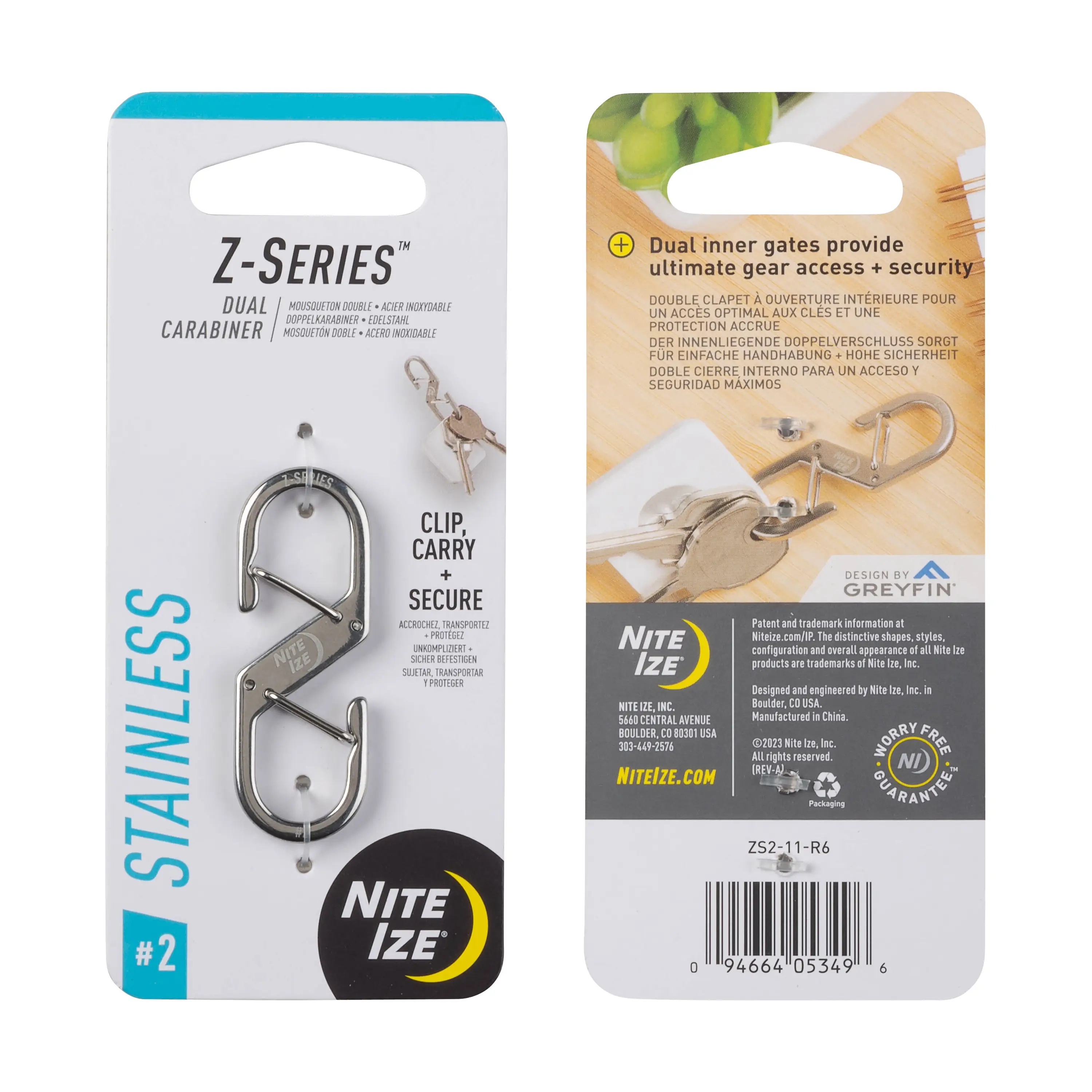Z-SERIES® DUAL CARABINER #2 - STAINLESS