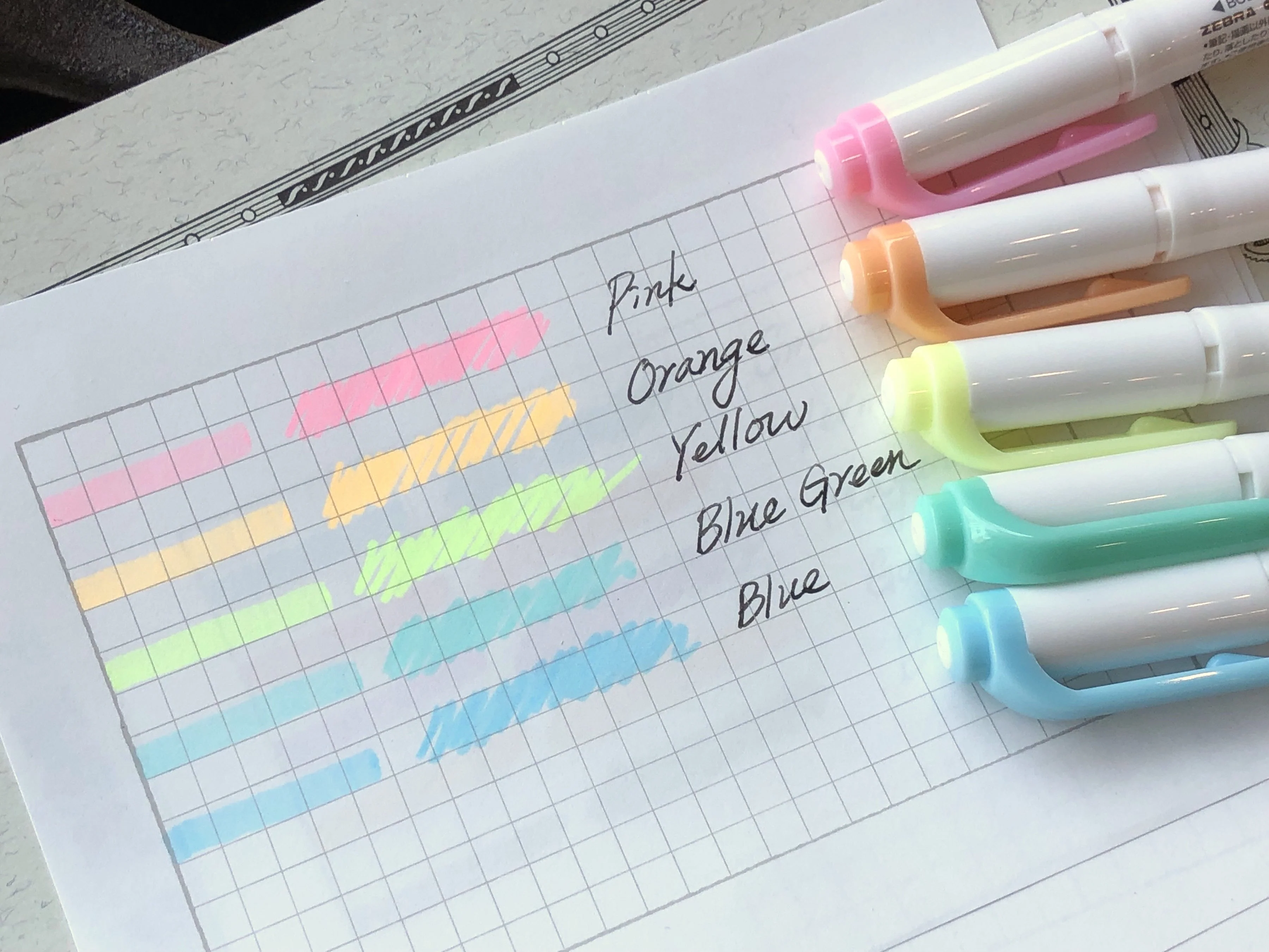 Zebra MildLiners 5 Color Highlighter Color Set - Pastel Pack - Image 3